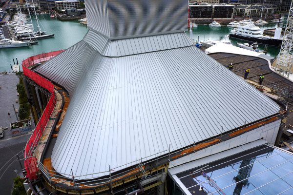 Architectural Metalformers Constructs a Conical Shaped Roof for ASB Head Office 