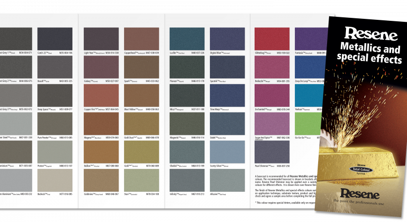 Resene Metallics Together in New Colour Chart