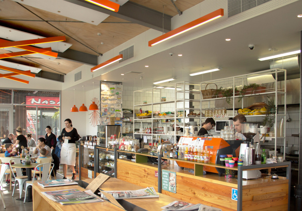 Quietspace Panel Improves Aesthetics and Acoustic Performance at Auckland Cafe
