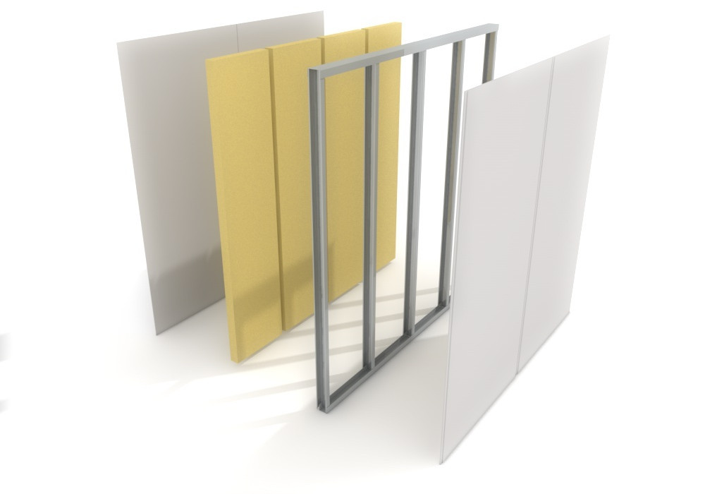 High Performance Acoustic Insulation for Steel Stud Walls