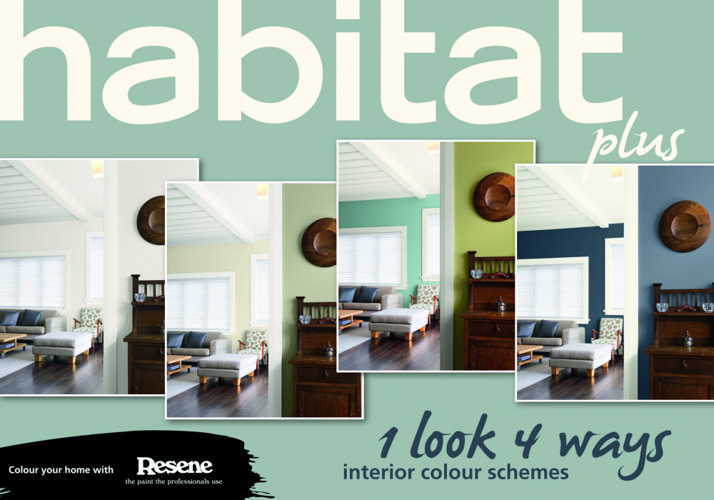 1 Look 4 Ways for Interiors with Habitat Plus from Resene
