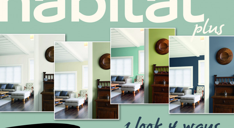 1 Look 4 Ways for Interiors with Habitat Plus from Resene