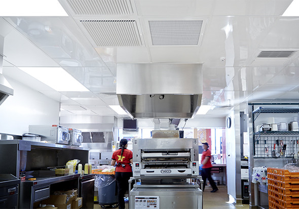 Fenta Ceiling Tiles: A Durable Choice for Carl's Jr.