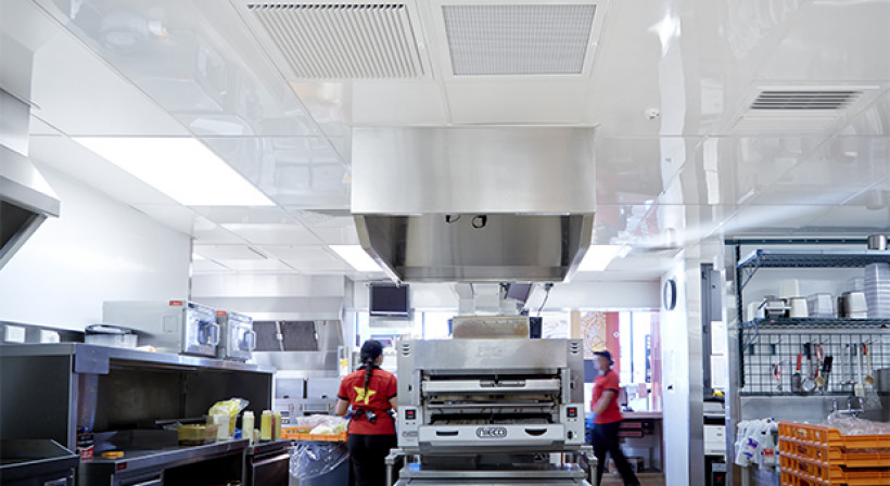 Fenta Ceiling Tiles: A Durable Choice for Carl's Jr.