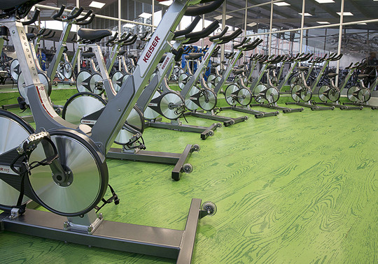 Resilient Rubber Flooring Design with Neoflex Wood Series