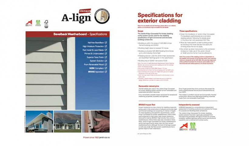 Specification Documents Now Available for Jenkin A-lign