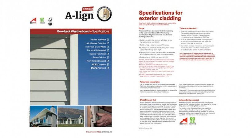 Specification Documents Now Available for Jenkin A-lign
