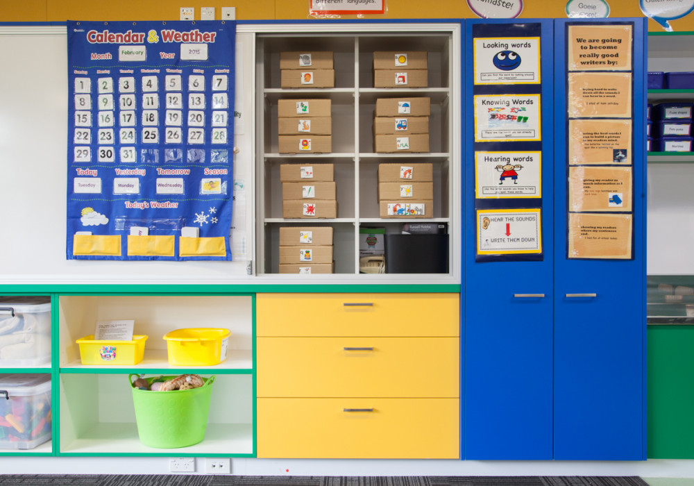 Melteca Decorated Panels Colour a Classroom Block