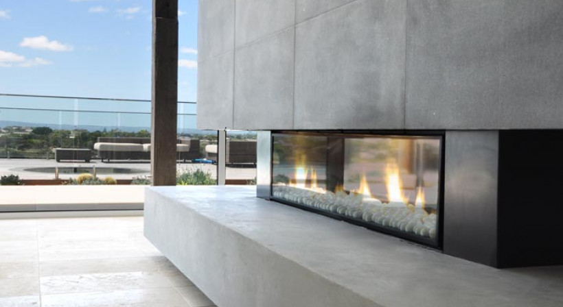 Multiroom Frameless Gas Fire Heats Melbourne Home 