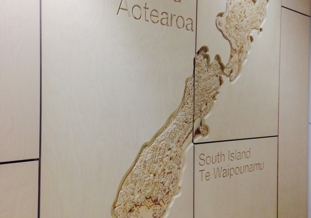 Powder Coating Protects and Enhances Plywood Feature Wall at Auckland Airport