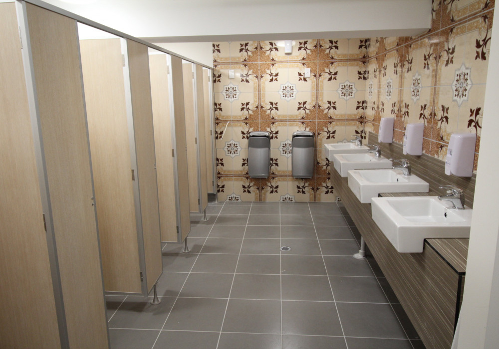 KerMac Industries Manufactures and Installs Bathroom Vanities at the Shri Ram Mandir Temple