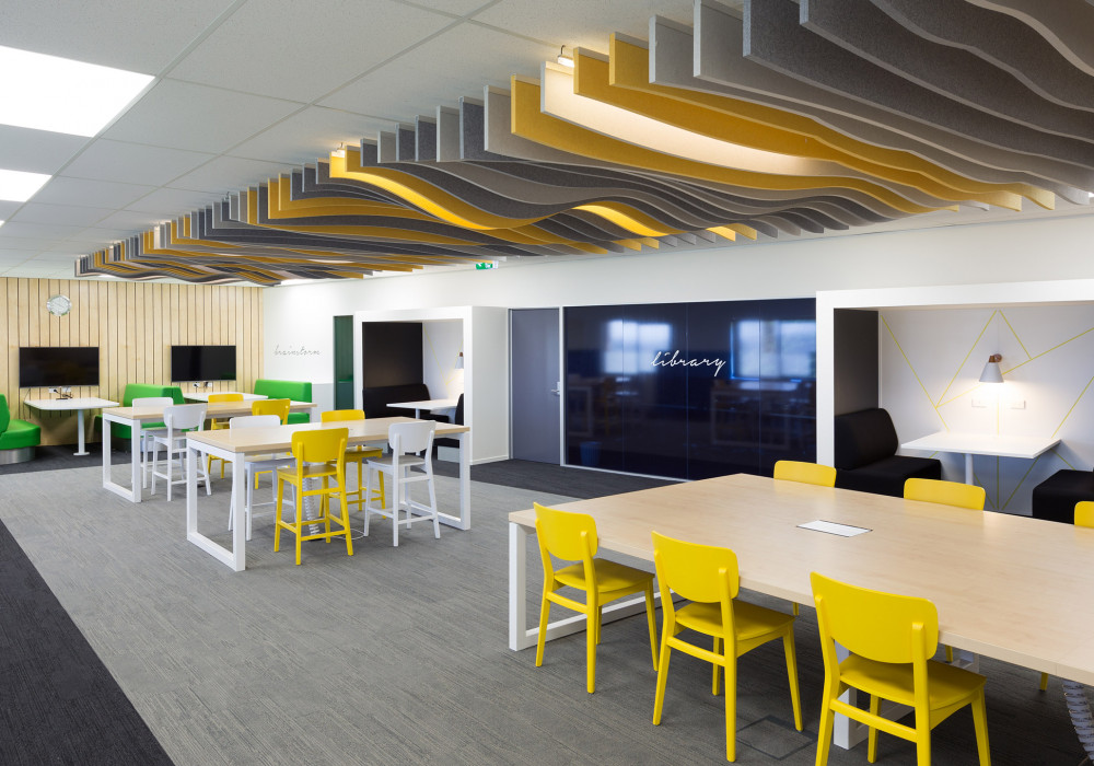 Autex Cube Used for Attractive, Bespoke Acoustic Feature at Westmount School