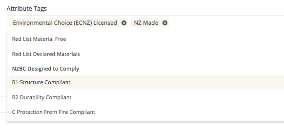 Adding Attribute Tags in the Supplier Admin