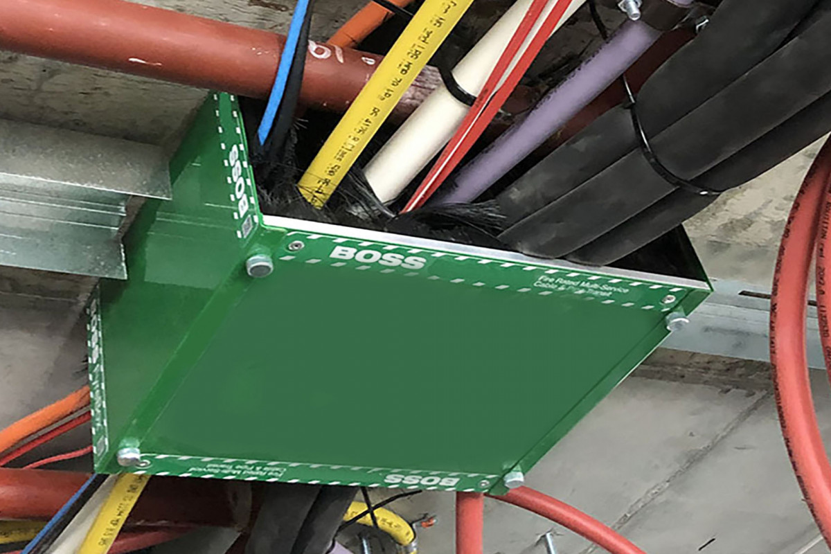 potter interior systems fire stopping Premier Tower Install Bannerweb