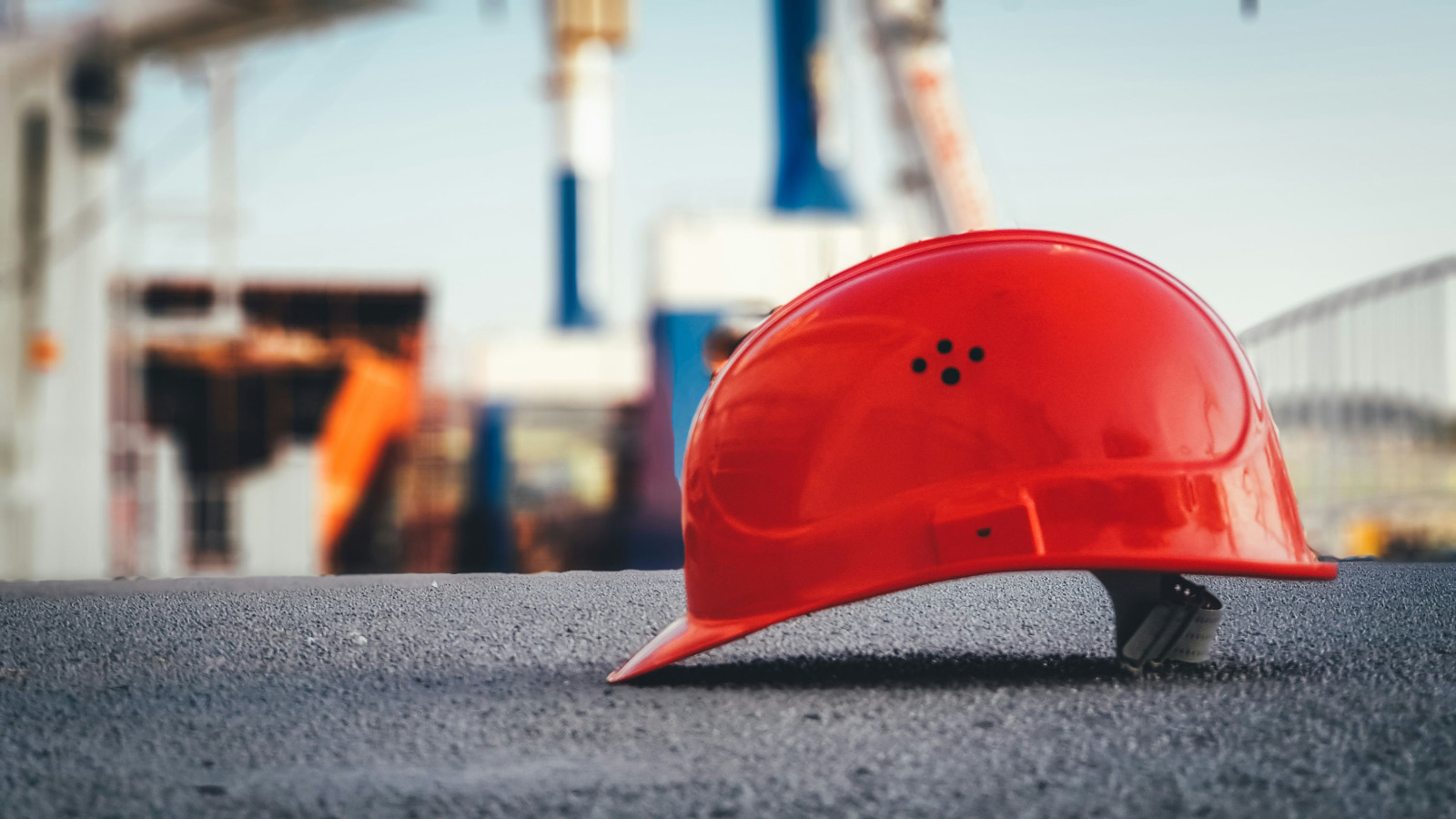 hard hat on building site