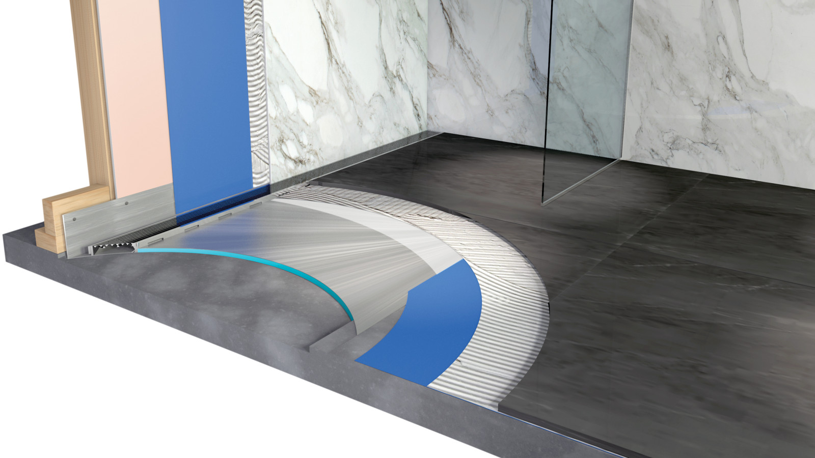 Tile Over SS Shower Tray Install Render V2