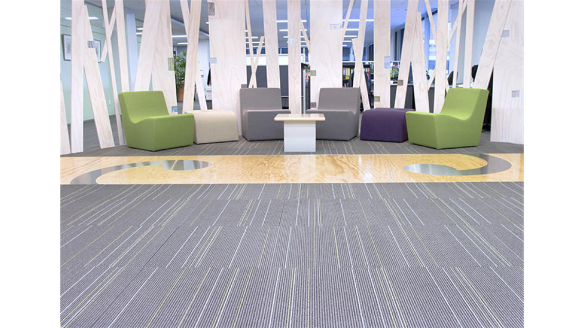SHAWS PRISMA // OPAQUE BLACK: from the Urban Reflections range, on display at the Department of Conservation offices in Parnell, Auckland.