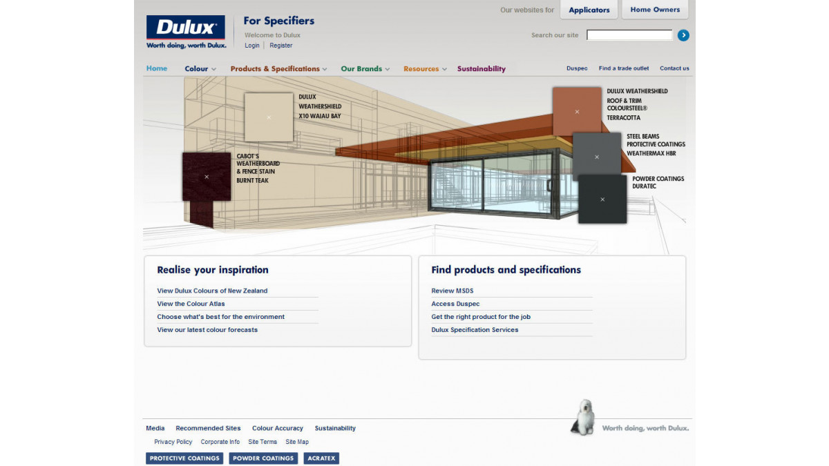 The new website