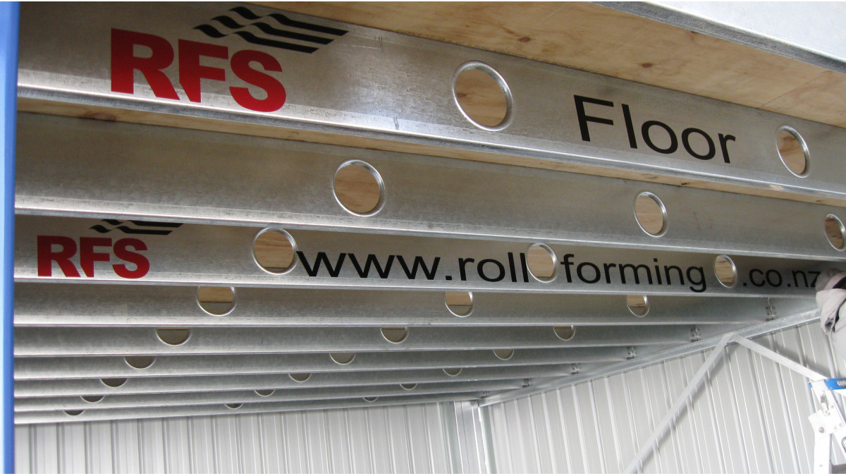 The RFS-Steel Floor Joist system.