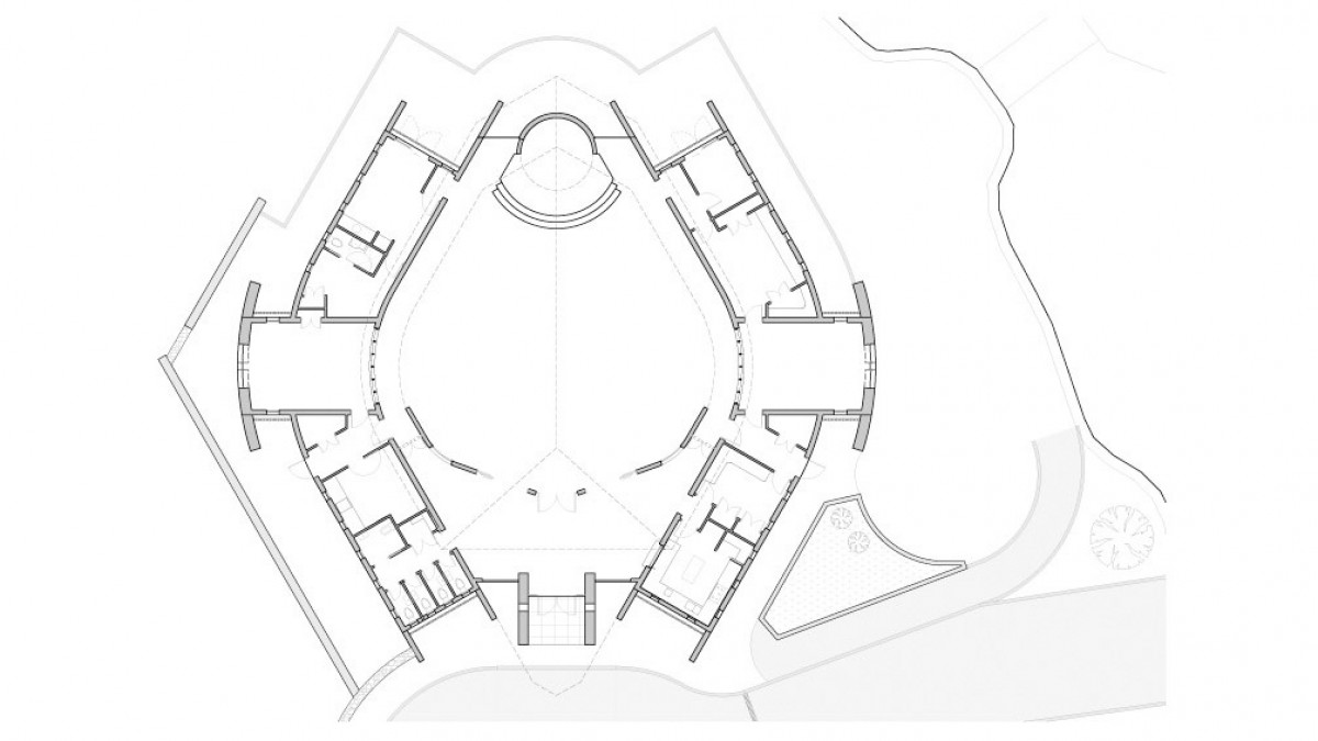 The church's floor plan.