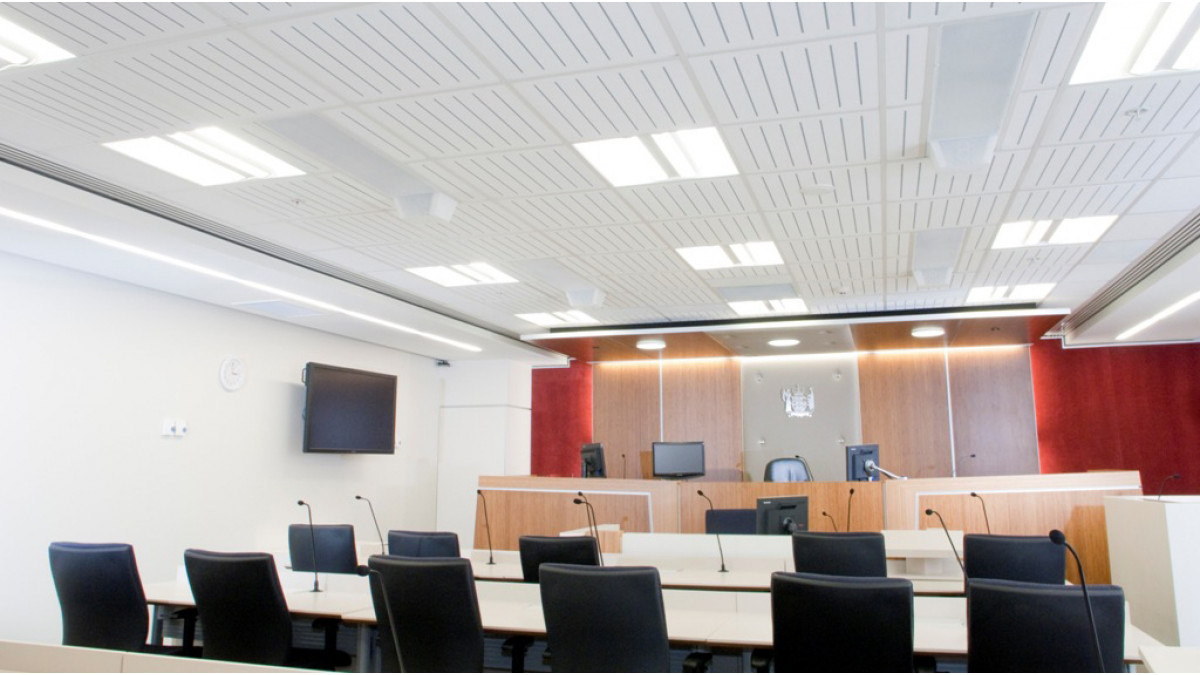 Texture, size and shape, perforation and borders can add interest to ceilings. 