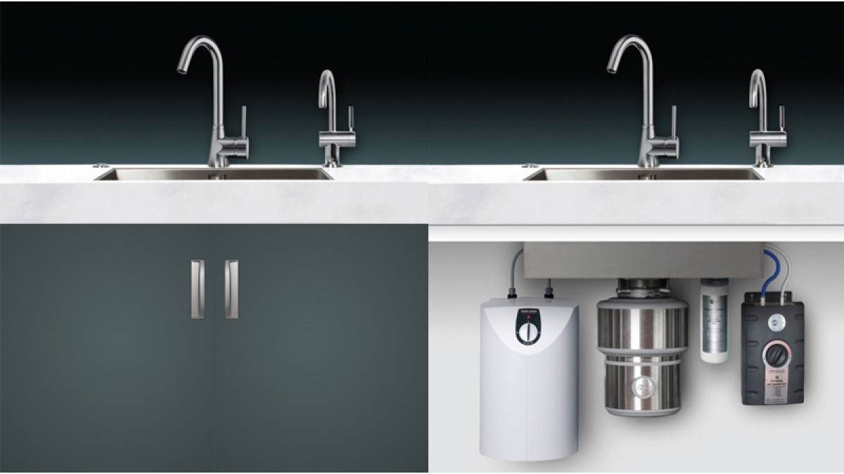 The hot-water systems are part of the Smart Sink range of Insinkerator products for the high-performance kitchen, that fit effortlessly under your sink, helping you achieve faster food preparation and clean up.