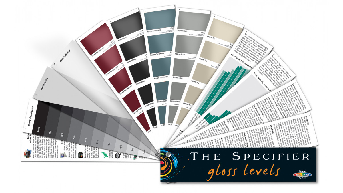 Resene The Specifier - Gloss Levels fandeck.