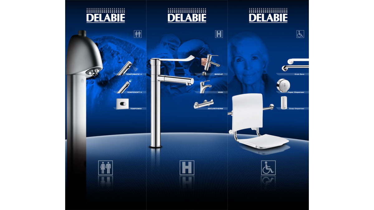 Delabie manufactures commercial and public automatic shut-off taps that prevent water wastage and prevent the spreading of germs by shutting off automatically without touch by the user.