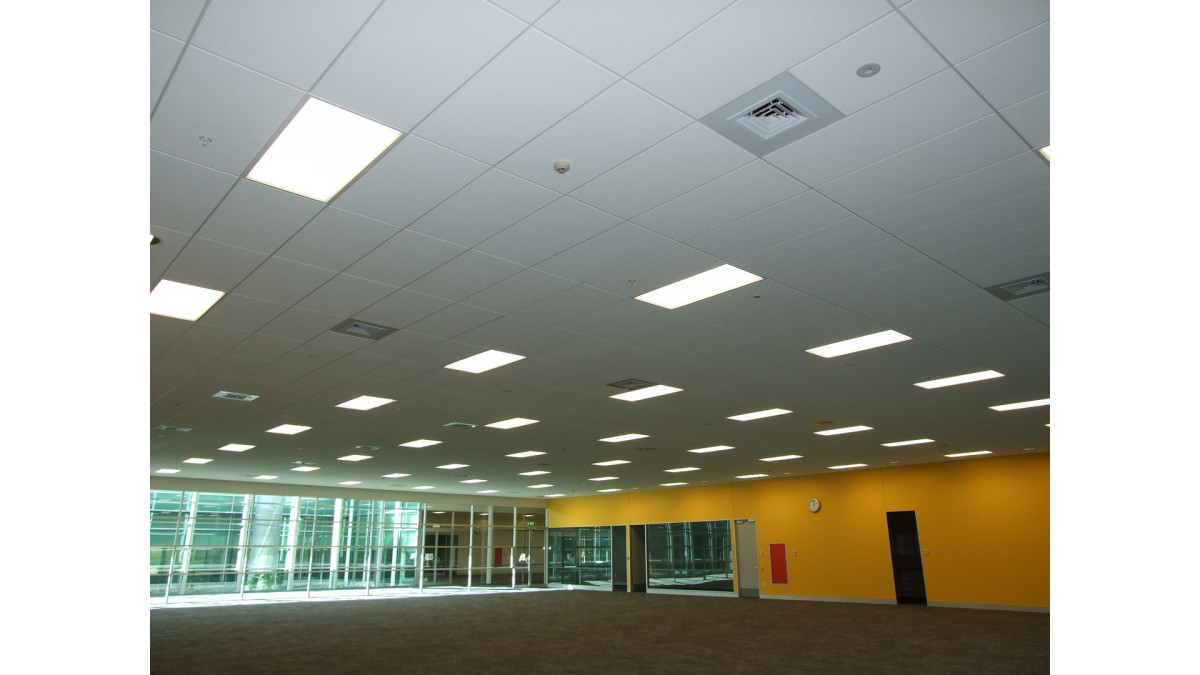 Armstrong Ultima ceiling tile installation.