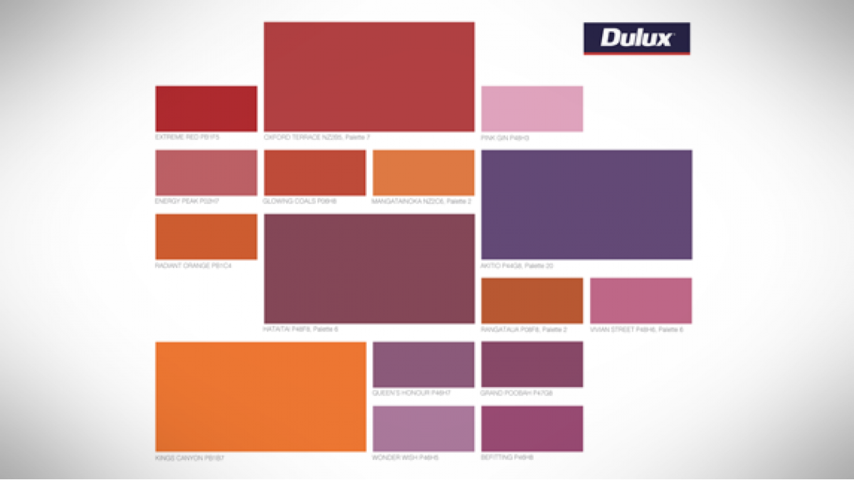 Dulux Blur palette.