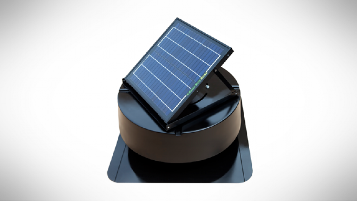 Green-Vent Solar does not require wind to operate, has a fully adjustable solar panel, is extremely quiet and will keep your home cooler in summer and drier in winter.