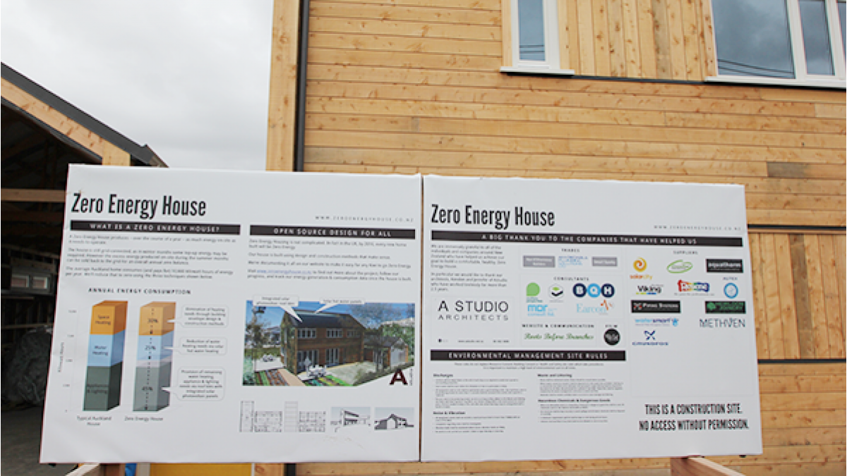 The Zero Energy House in Pt Chevalier, Auckland.