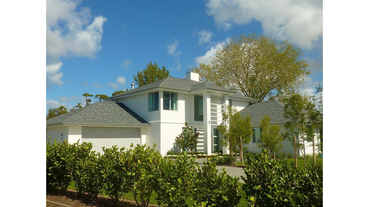 A house sports PABCO shingles.
