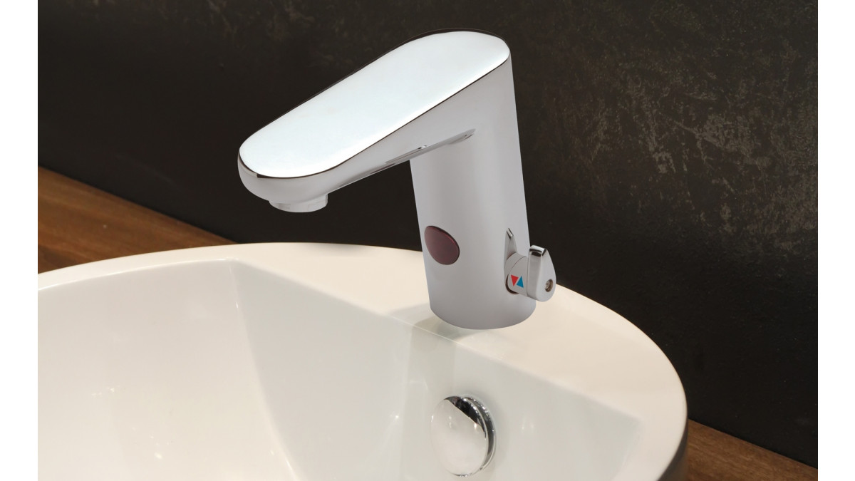 The stylish AF210 Hands-Free Basin Mixer.