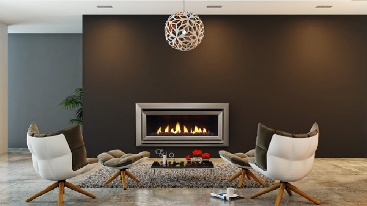 Escea DL1100 gas fireplace.