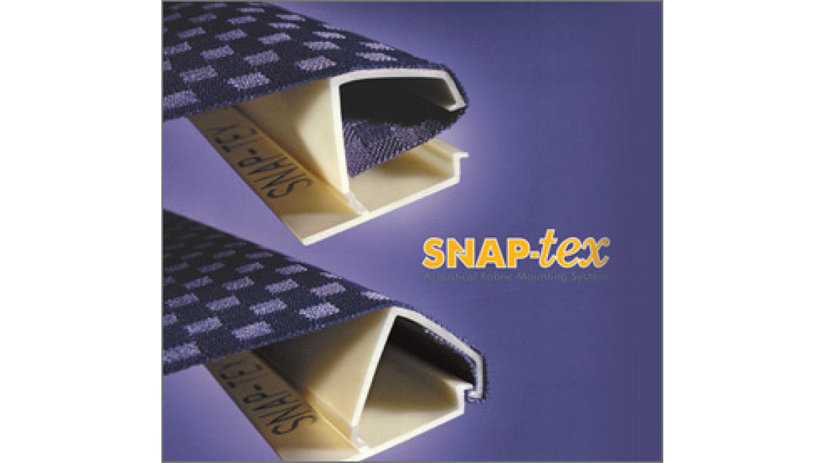 Snaptex hinged stretcher system by Asona.