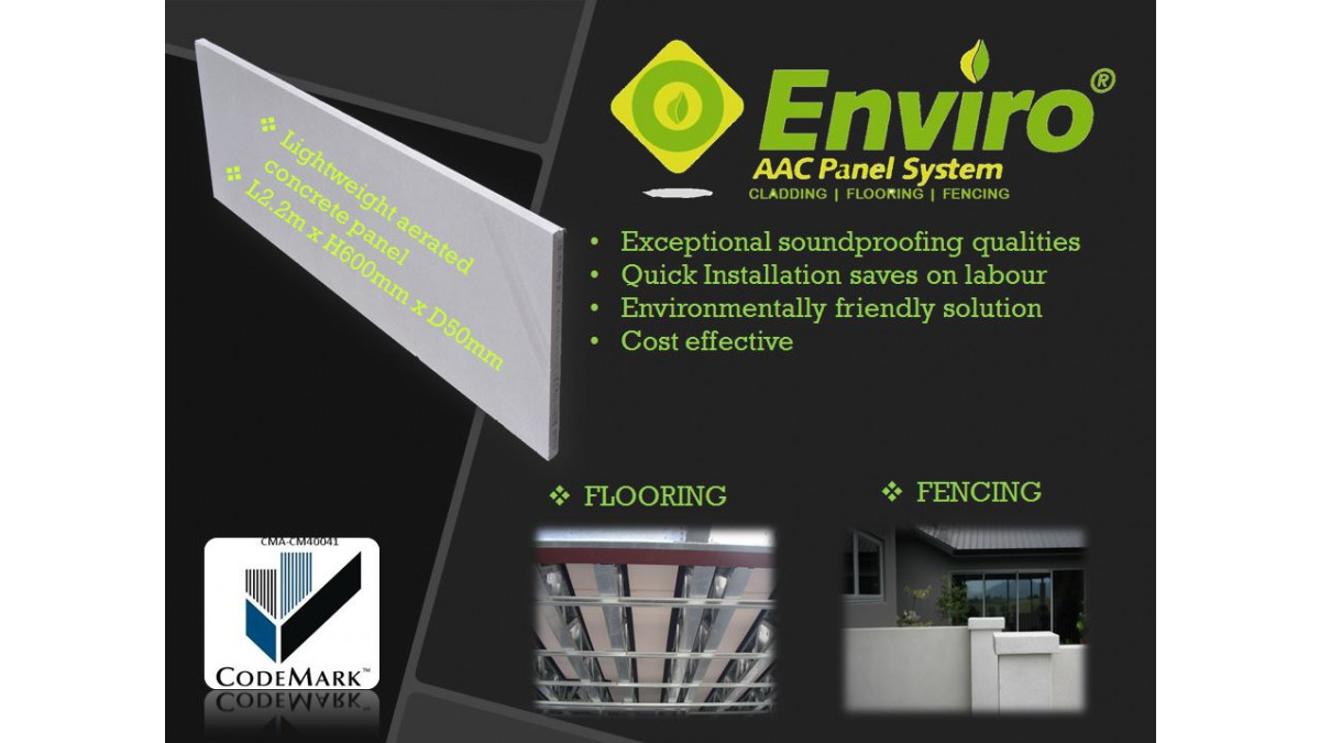 Enviro AAC Panel now CodeMark certified.