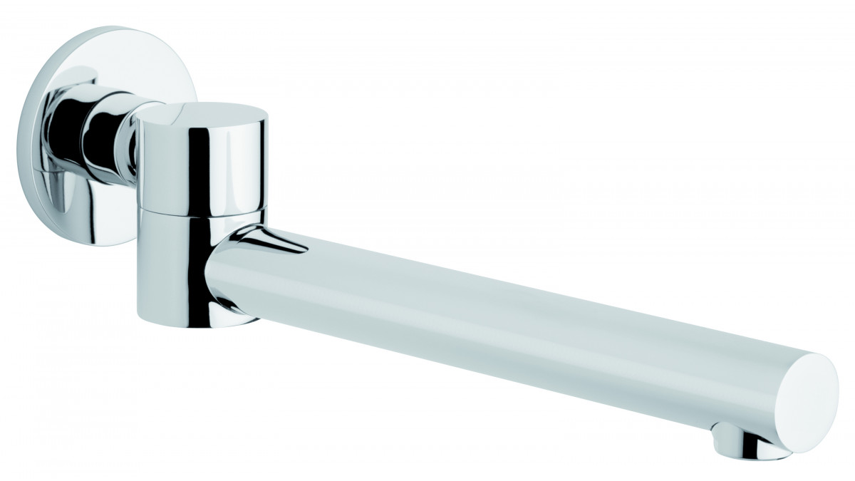 The swivel spouts from Foreno (RT09 and ICON09) each have a spout length of 230mm; much longer than an average bath spout.  This provides greater versatility and makes it suitable for a wider range of different bath shapes and sizes.<br />
