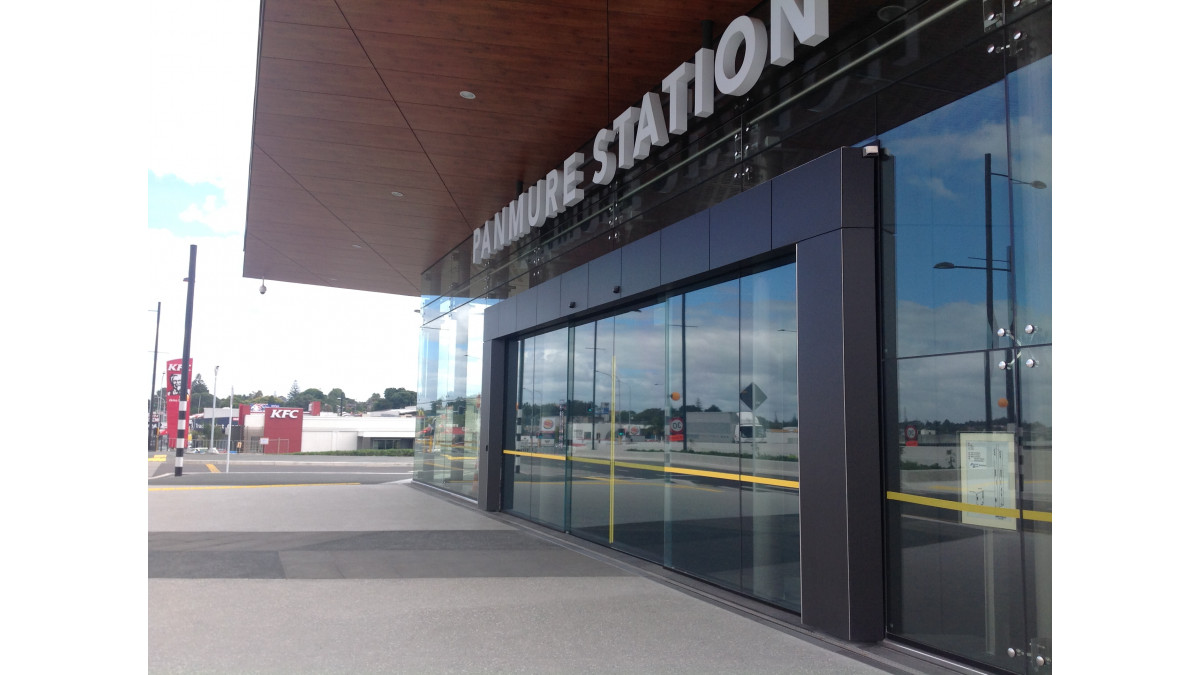 Panmure Station featuring Laminam.