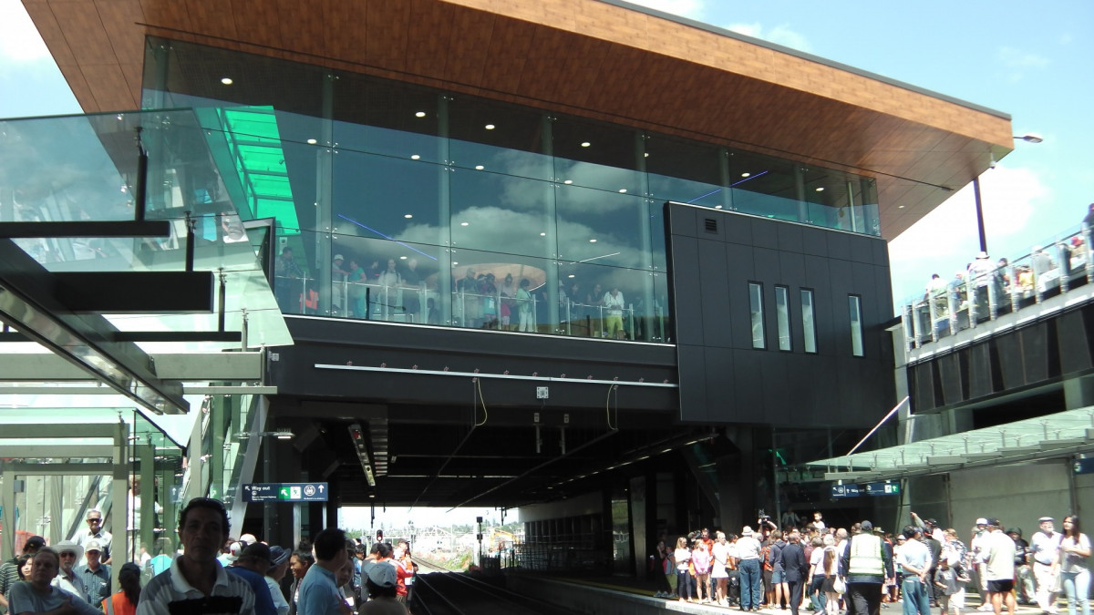 Panmure Station featuring Laminam.