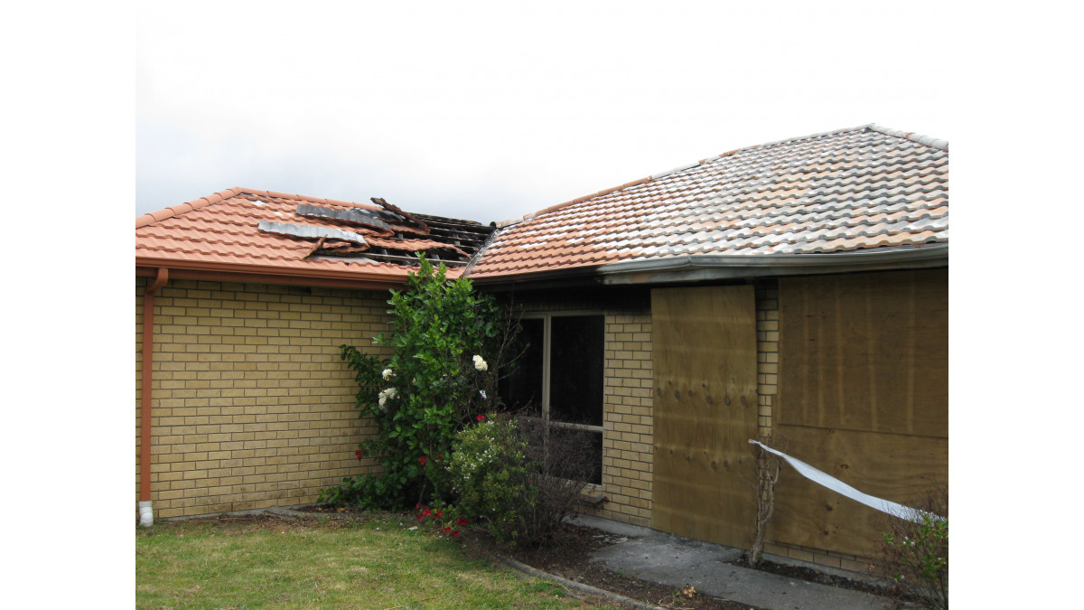 Test house exterior.