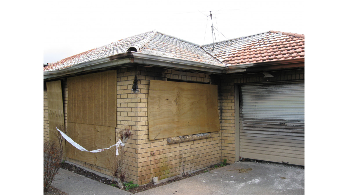 Test house exterior.