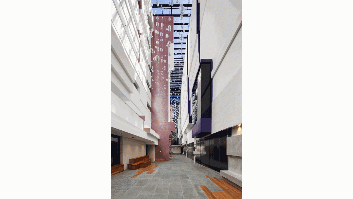 The Quays, the Dulux Colour Award winning apartment complex in Melbourne’s Docklands.