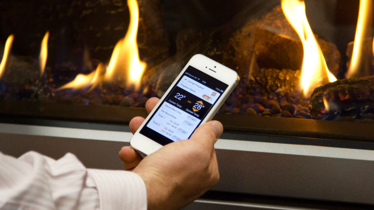 Escea's Smart Heat Smartphone App.<br />
