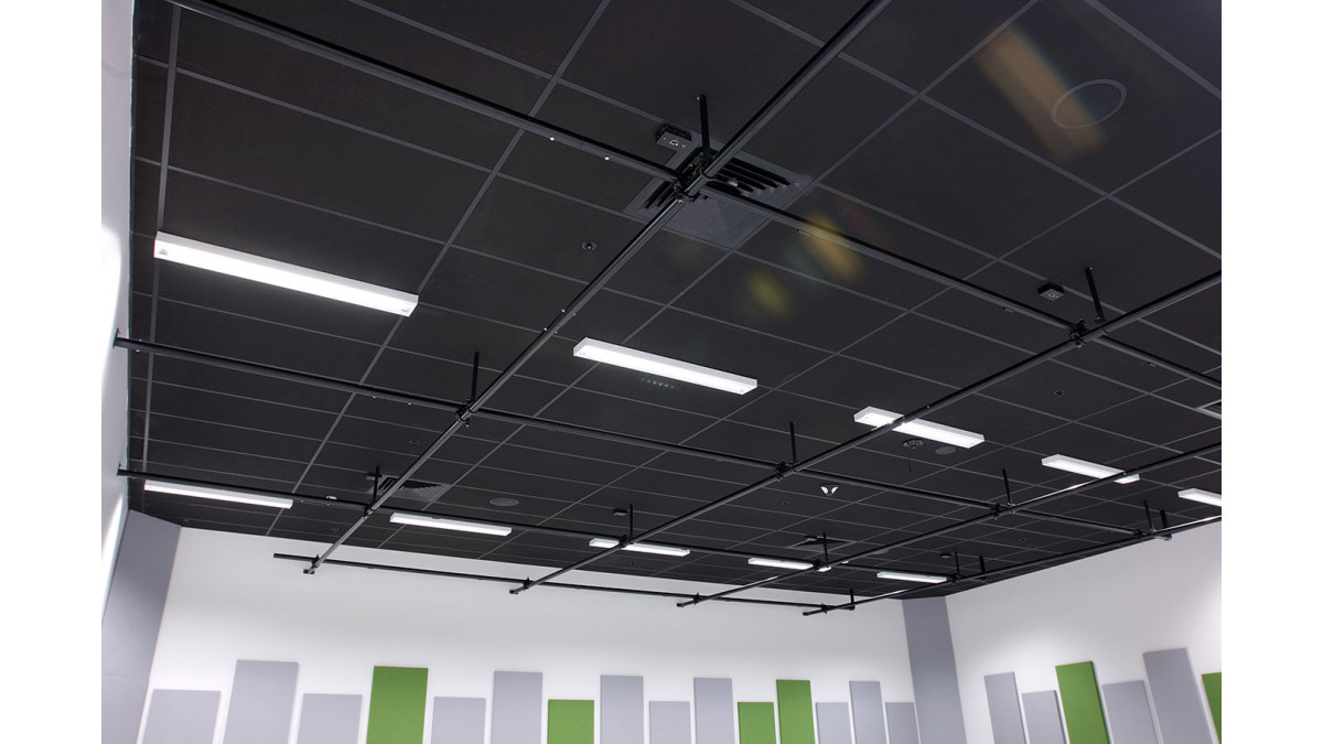 Hobsonville Point School, music room ceiling.