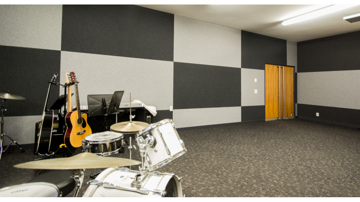 Flatiron and Empire Cube used in a high school music room.