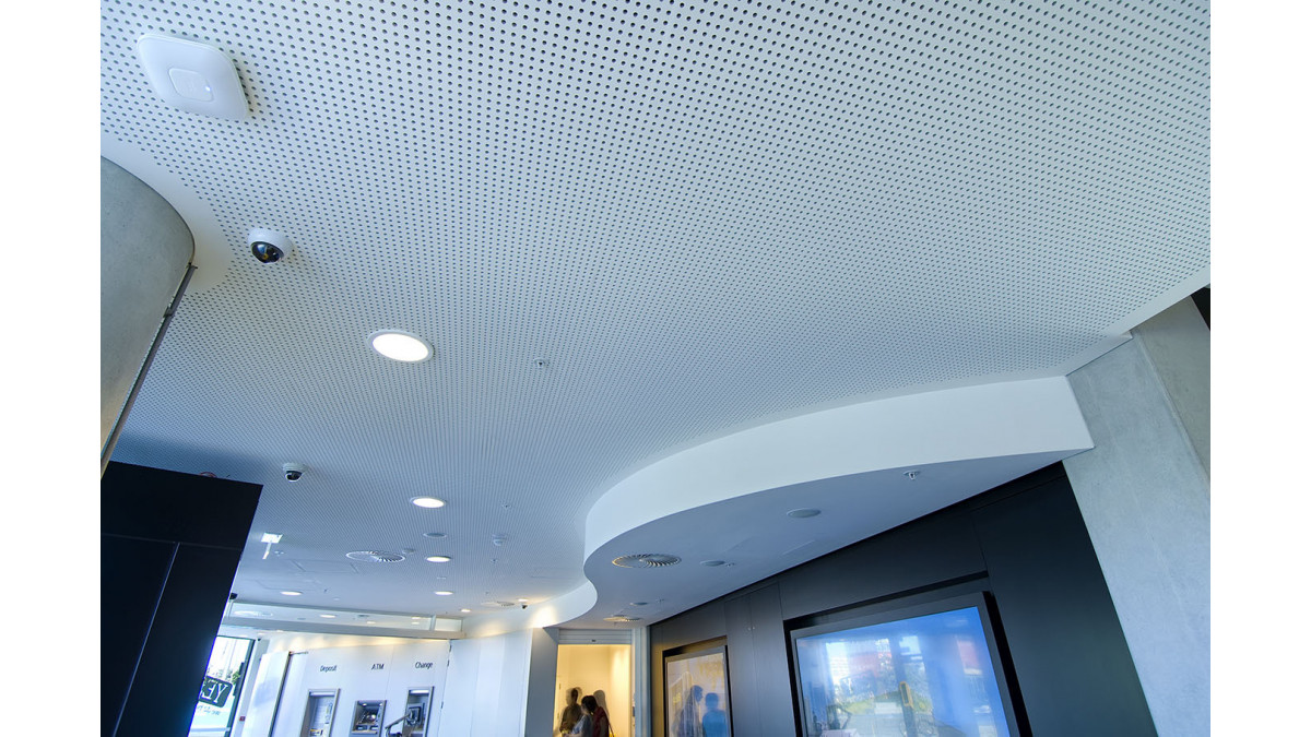 Cleaneo Tile on the ceiling of the ASB North Wharf.