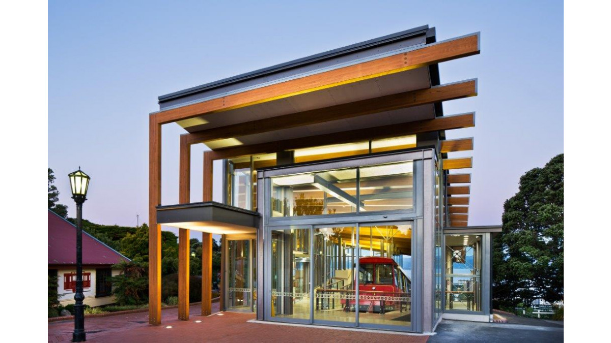 Resene Total Colour Awards 2014. Neutrals Award Winner: Kelburn Cable Car Terminus.