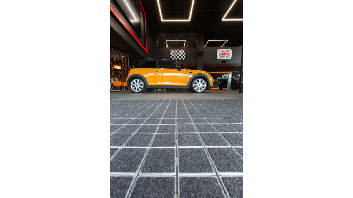 Looks and substance – Shuttle entrance mat.