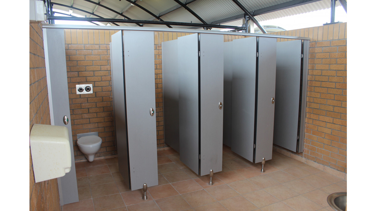K-Compact partitions in Browns Bay Public toilets.